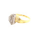 Pre Owned 14ct Diamond Cluster Ring ZN891